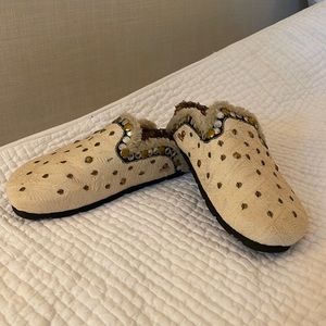 FreePeople  NWT textile Damon Cozy womens  Mule size 40
